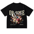 OBLIQUE Heaven / Earth Backprint Tee – Black