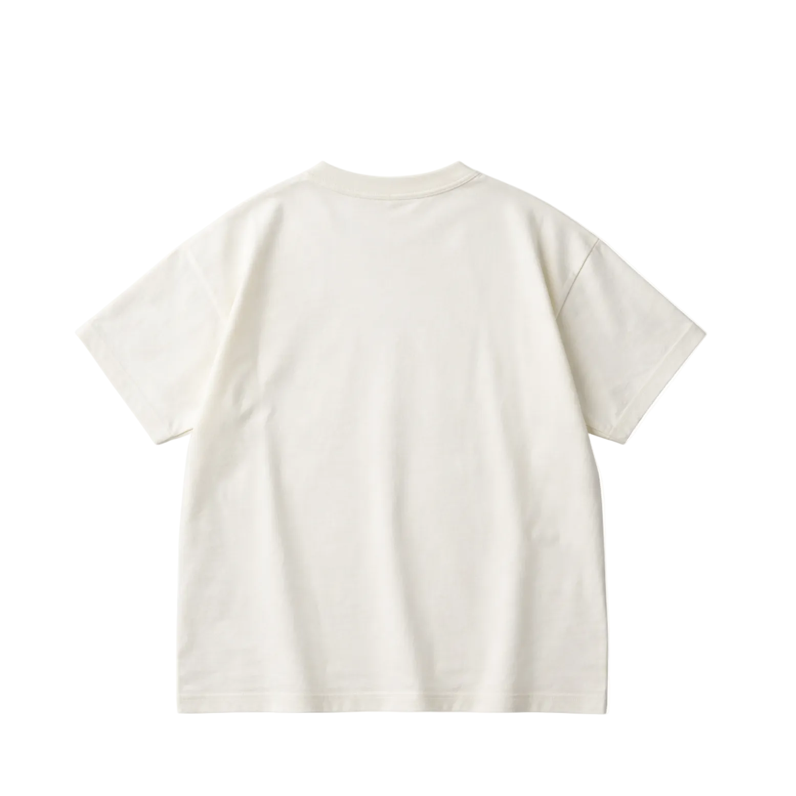 White t-shirt on a white background